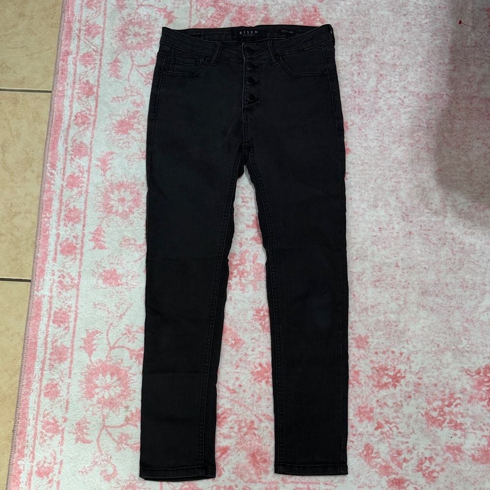 Risen Women's High Rise Black Jeans